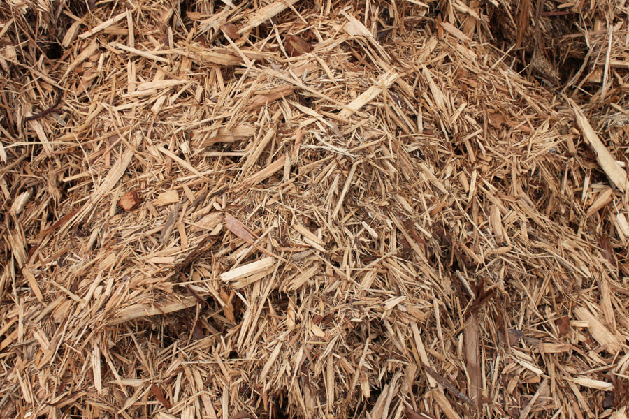 Bulk cypress blend mulch at the West Volusia Shed Co. yard in DeLand